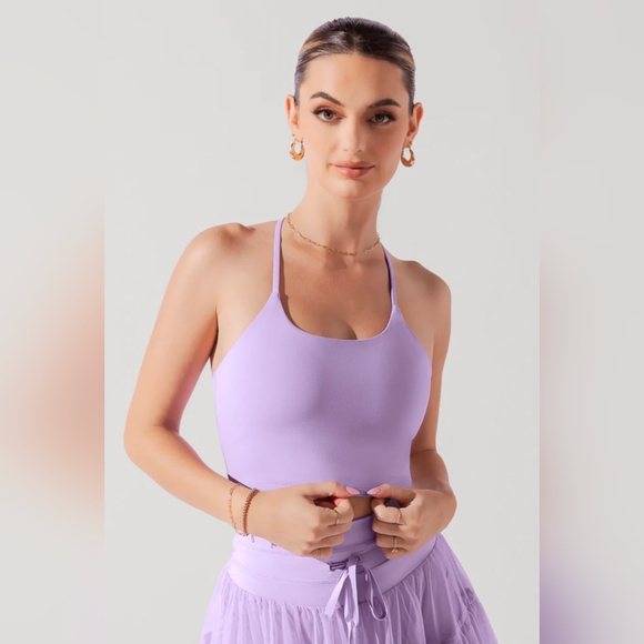 POPFLEX Other - POPFLEX Flexy Crop Active Tank Top - Digital Lavender